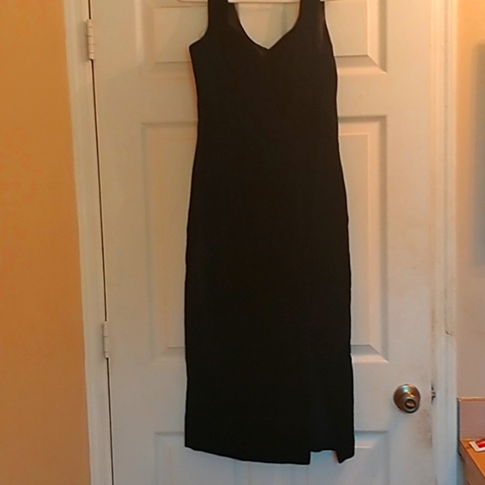 Long black Velvet gown